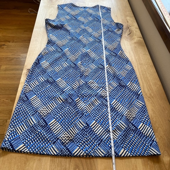 J MCLAUGHLIN DEVON DRESS M SHEATH PLAID SUMMER CASUAL OFFICE COASTAL TRAVEL - Picture 10 of 12